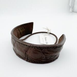 Frederic Fekkai Leather Covered Hair Tie Women's Bendable Brown Adjustable
